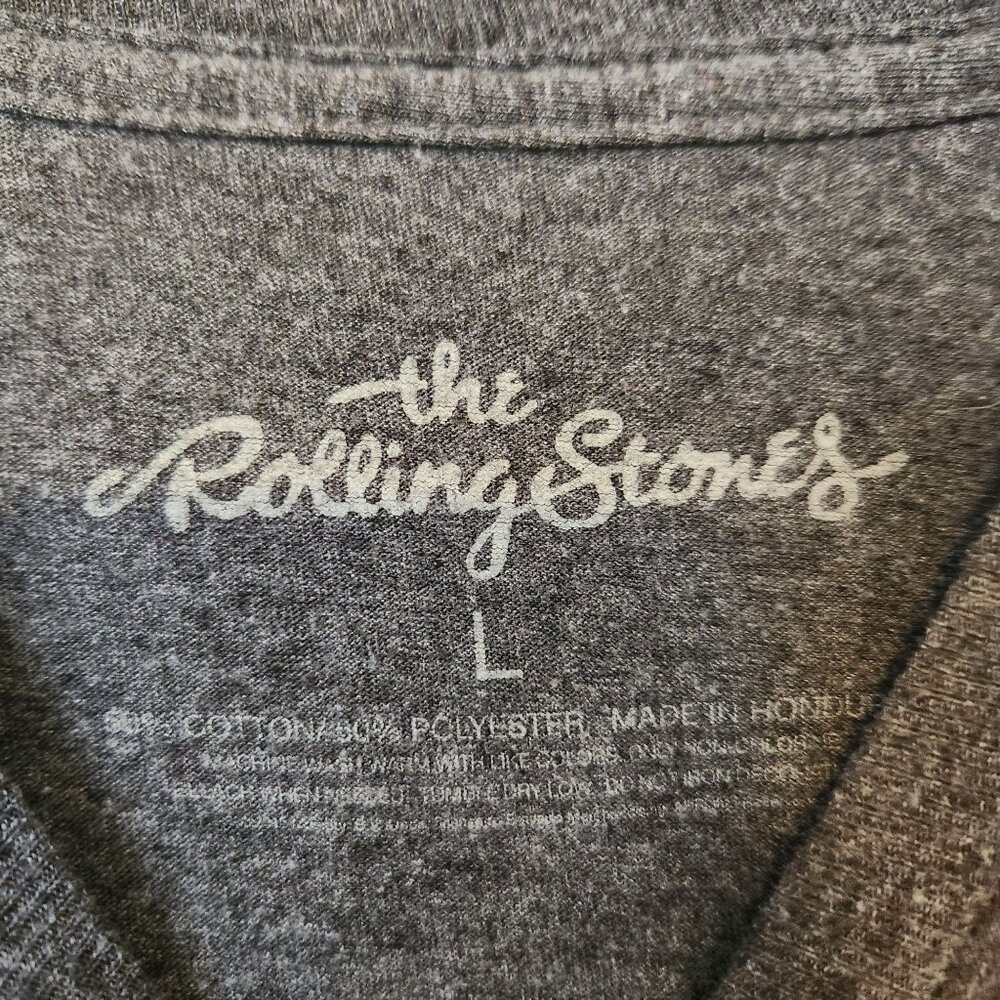 The Rolling Stones 50 Years London/NYC/NJ Graphic Band Concert Tee Shirt Grey L - Picture 3 of 7